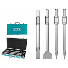 TOTAL - Cinceles de encastre hexagonal para demoledor Jgo x4pcs TAC0304375