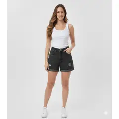 GENERICO - Short jean mom para mujer