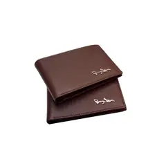 PERRY JHAN - Billetera de Cuero tres cuerpos para Hombre - Diseño Horizontal