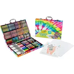 CRAYOLA - Estuche de arte Inspiration Art 140 piezas - Tie Dye