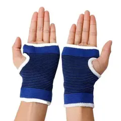 SPORT RICHMAR - Muñequeras flexiblesalmohadilla de compresión para hombres y mujeres