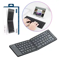 GENERICO - Teclado Plegable Bluetooth AOAS - Recargable y Ultra Portátil - Para Tablet iPad y Smartphone