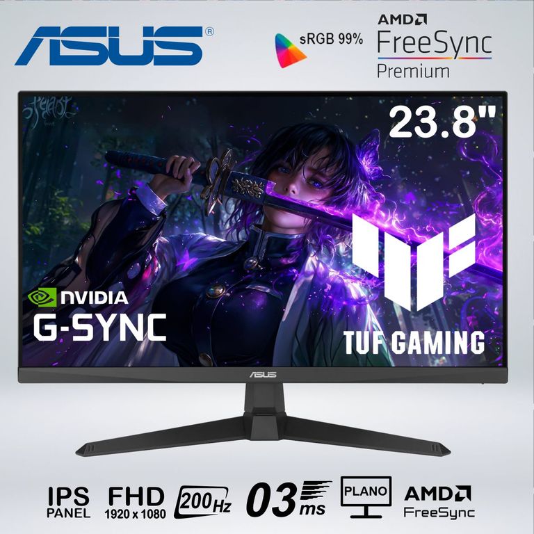 MONITOR GAMER VG249Q5A FULL HD 23.8 " fast IPS 200hz 0.3ms G SYNC SPEAKER
