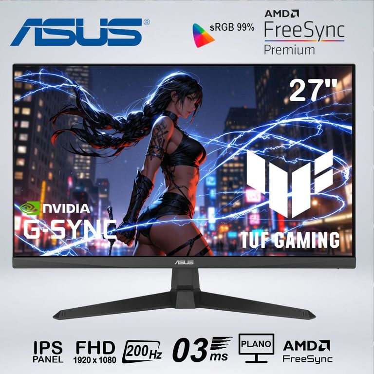 MONITOR GAMER VG279Q5A FULL HD 27 " fast IPS 200hz 0.3ms G SYNC SPEAKER