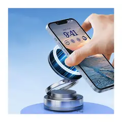 GENERICO - Soporte Magnético para Celular Auto y Escritorio con Succión al Vacío Ajustable