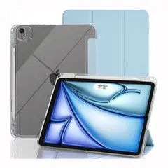 GENERICO - Funda Case Hibrid para iPad Air 11Pulgadas Chip M2 M3 2025 - Celeste