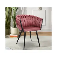 GENERICO - Set de 2 Sillas Comedor Elegante Tejidas EN Terciopelo