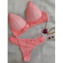 GENERICO - CONJUNTO DE ROPA INTERIOR MUJER EN ENCAJE