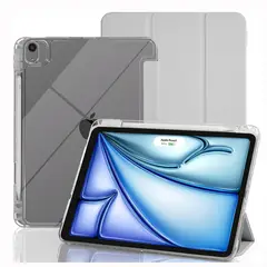 GENERICO - Funda Case Hibrid para iPad Air 11Pulgadas Chip M2 M3 2025 - Gray