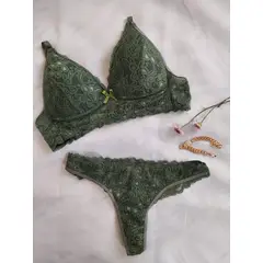 GENERICO - CONJUNTO DE ROPA INTERIOR MUJER EN ENCAJE