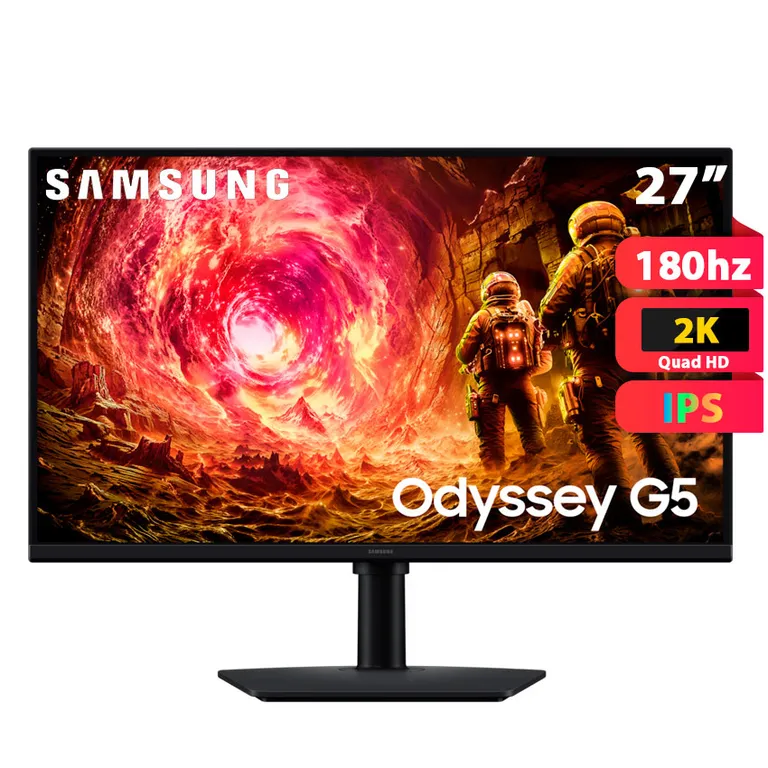 Monitor Gaming Odyssey G5 27 QHD IPS 180Hz 1ms - LS27FG500ELXPE