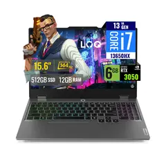 LENOVO - Laptop LOQ 15IRX9 Intel Core i7 13650HX 12GB RAM 512GB SSD 6GB RTX 3050 15.6" FHD IPS FreeDOS