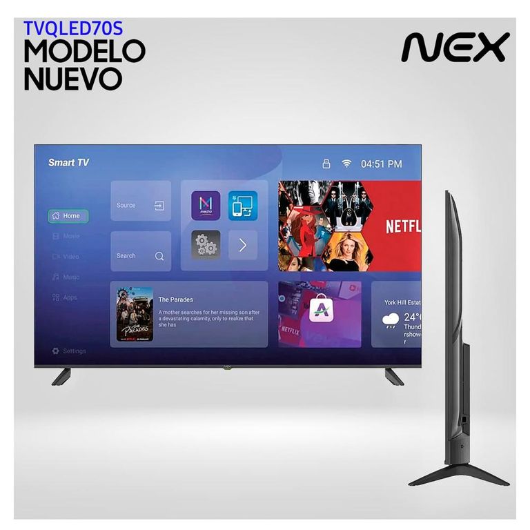 Televisor QLED 70 4K ULTRA HD ANDROID TV TVQLED70S