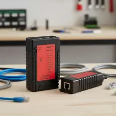 NOYAFA - Testeador Probador Cable De Red Lan Rj45 Rj11 con batería NF-468