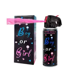 GENERICO - Mini Spray extintor de polvo revelación de género en rosado