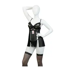 GENERICO - BABYDOLL LENCERIA DE ENCAJE SEXY NAVIDAD