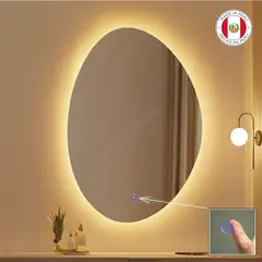 OEM - Espejo LED Tactil 50x70 cm SANDER Luz Calida