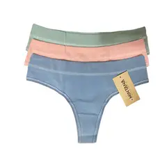 MINTANA - PACK 3 TRUZAS CULOTTE PRETINA ANCHA ALGODON MUJER