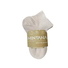 MINTANA - PACK 3 MEDIAS 100% SIN COSTURA TOBILLERA MUJER