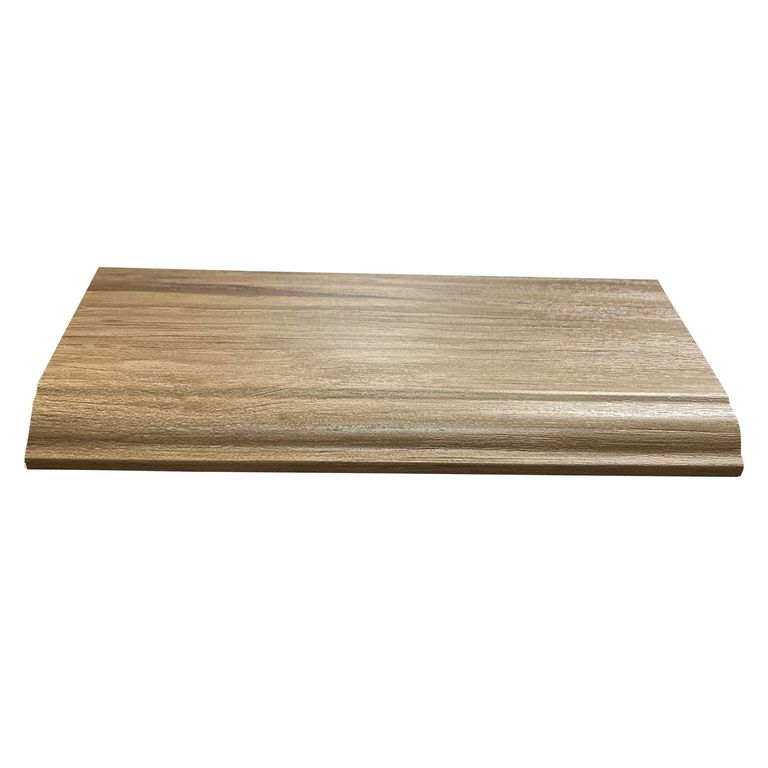 ZOCALO PVC ROBLE NUEZ 8CM ALTO MEDIDAS 2400X80X14MM