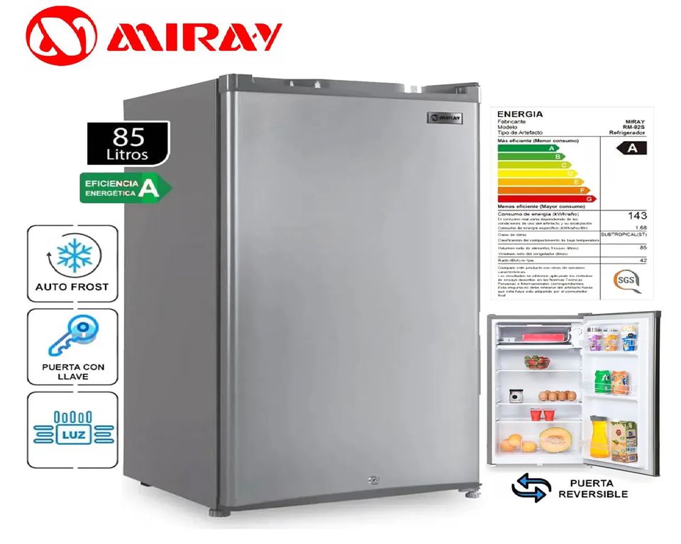 Frigobar - Refrigeradora RM-92S 85L Silver