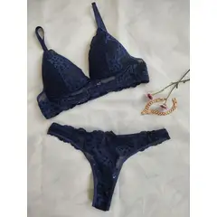 GENERICO - CONJUNTO DE ROPA INTERIOR MUJER EN ENCAJE