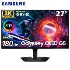 SAMSUNG - Monitor LS27FG500SLXPE Odyssey G5 OLED de 27 2K QHD 180Hz 03MS HDR10 G-Sync