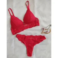 GENERICO - CONJUNTO DE ROPA INTERIOR MUJER EN ENCAJE