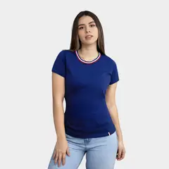 PAPIROS DENIM - Polo Manga Corta Mujer