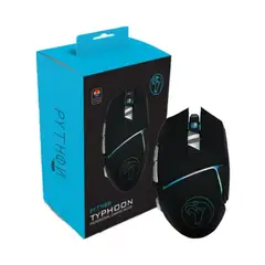 IMEXX - MOUSE PYTHON GAMING, SENSOR HASTA 2400 DPI, ILUMINACION RGB, CONEXION USB, COLOR NEGRO