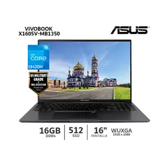 ASUS - Laptop Vivobook X1605V-MB1350 Ci5 13420H 16Gb Ram 512Gb SSD 16” FHD