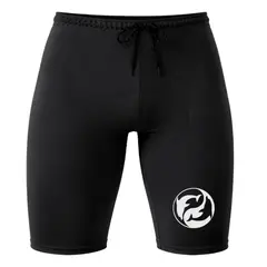 AQUA&MODA - SHORT DE NATACIÓN DE LICRA NEGRO CON PROTECCIÓN UV AQUAMODA SNLAQNYYADLBR YinYang DELFIN BLANC REFLE