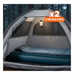 GENERICO - Pack2 Cama de Invitados Intex Dura-Beam Exterior Flocado Azul Marino Y+Regalo Sticker