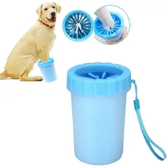 GENERICO - Limpiador de Patas Funcional para Mascotas Color Celeste