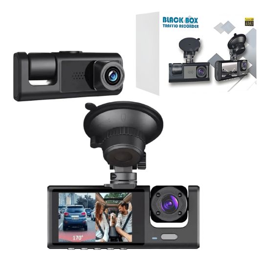 Cámara Dash Cam Dual 1080P Grabadora con Visión Ultra Amplia de 170°