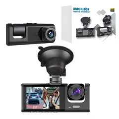 GENERICO - Cámara Dash Cam Dual 1080P Grabadora con Visión Ultra Amplia de 170°