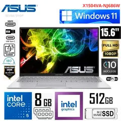 ASUS - Laptop Vivobook X1504VA-NJ686W Intel Core5-120U 8GB RAM 512GB SSD 15.6" Pulg. FHD Wind 11