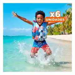 GENERICO - Pack6 Flotador de Ayuda Spiderman Para Bebé Rojo Y+Regalo Sticker