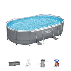 BESTWAY - Piscina ovalada Steel Pro MAX 488x305x107cm -