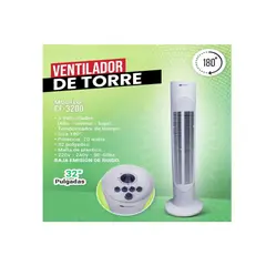 FUJITEC - Ventilador de Torre CF-3200 de 32” sin Control - Blanco