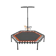 GENERICO - TRAMPOLIN CON SOPORTE 100CM X 135CM REAL FITNESS