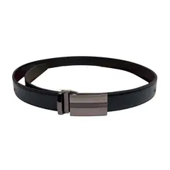 GENERICO - Correa Casual Elegante para Caballero en cuero - T28 al T40 diseño lineal