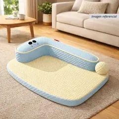 GENERICO - CozyPet Cama Forma de L para Perros - Celeste