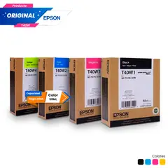 EPSON - Kit Tinta T40W Original Negro Cian Magenta Amarillo