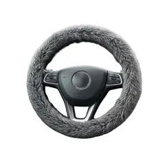 JET - Funda De Volante PELUCHE SUAVE Diseño Exclusivo Gris