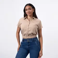 TAYSSIR - BLUSA BI25IRINIAN POPELINA STRECH