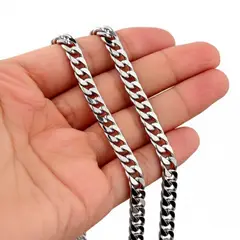 GENERICO - COLLAR CADENA DE HOMBRE CUBANO ESLABONES 50 CM