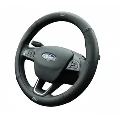 JET - Funda De Volante FORD Negro Diseño Premiun Para Auto