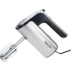 GENERICO - Batidora de Mano Wurden 350 Watts 5 Velocidades Acerado WBA-HM-3002 (Nuevo Modelo)