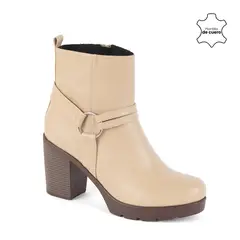 KALURI - Botín de Mujer - Ayda 01 Beige